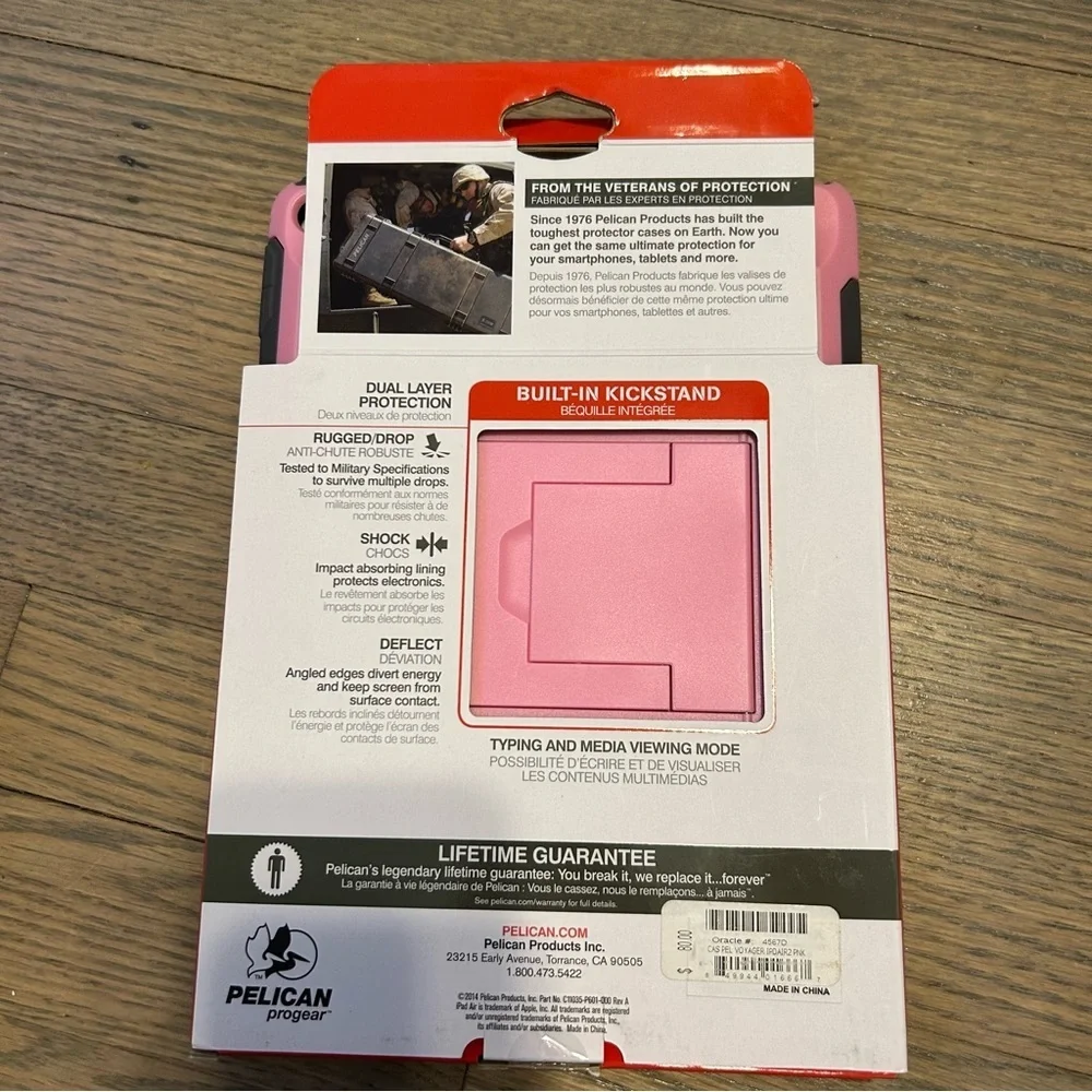 Pelican Voyager ultra rugged protection with kickstand IPAD AIR 2 Pink